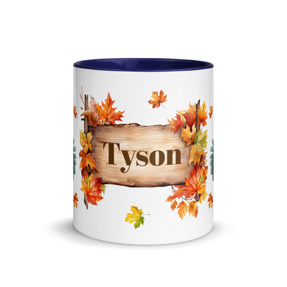 Add Your Name Coffee Mug 11oz | Personalized Autumn Fall Animal Turkey