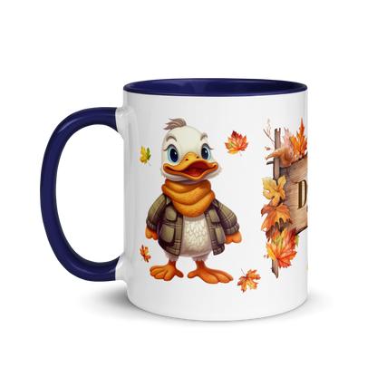 Add Your Name Coffee Mug 11oz | Personalized Autumn Fall Animal Duck