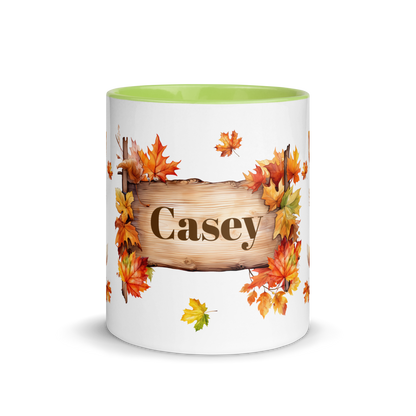 Add Your Name Coffee Mug 11oz | Personalized Autumn Fall Animal Cat