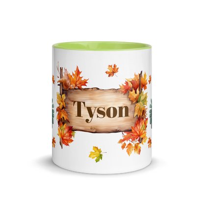 Add Your Name Coffee Mug 11oz | Personalized Autumn Fall Animal Turkey