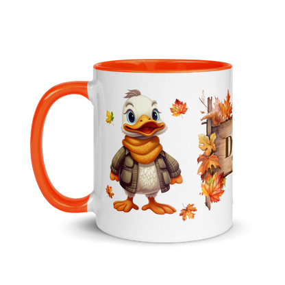 Add Your Name Coffee Mug 11oz | Personalized Autumn Fall Animal Duck