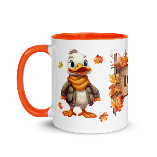 Add Your Name Coffee Mug 11oz | Personalized Autumn Fall Animal Duck