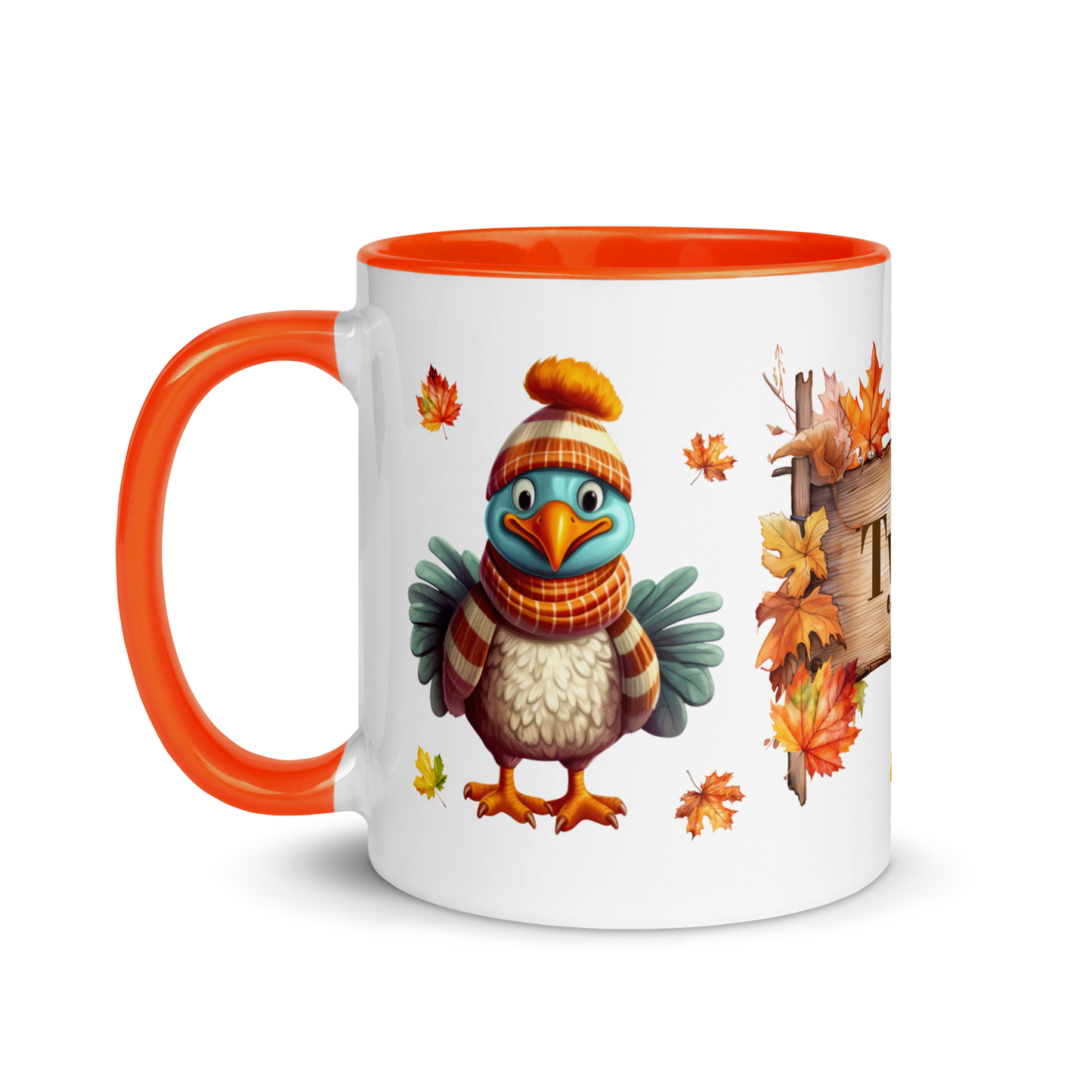 Add Your Name Coffee Mug 11oz | Personalized Autumn Fall Animal Turkey