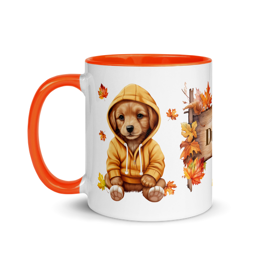 Add Your Name Coffee Mug 11oz | Personalized Autumn Fall Animal Dog