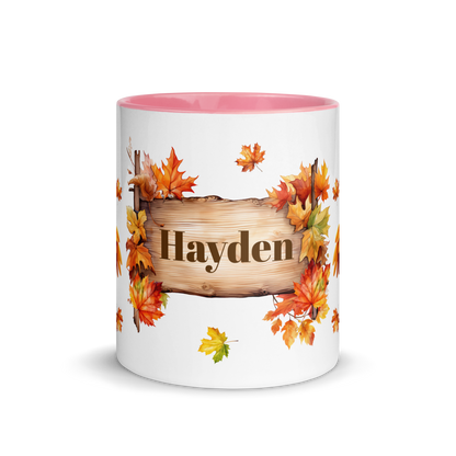 Add Your Name Coffee Mug 11oz | Personalized Autumn Fall Animal Chicken