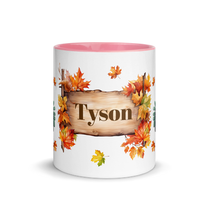 Add Your Name Coffee Mug 11oz | Personalized Autumn Fall Animal Turkey