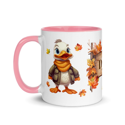 Add Your Name Coffee Mug 11oz | Personalized Autumn Fall Animal Duck