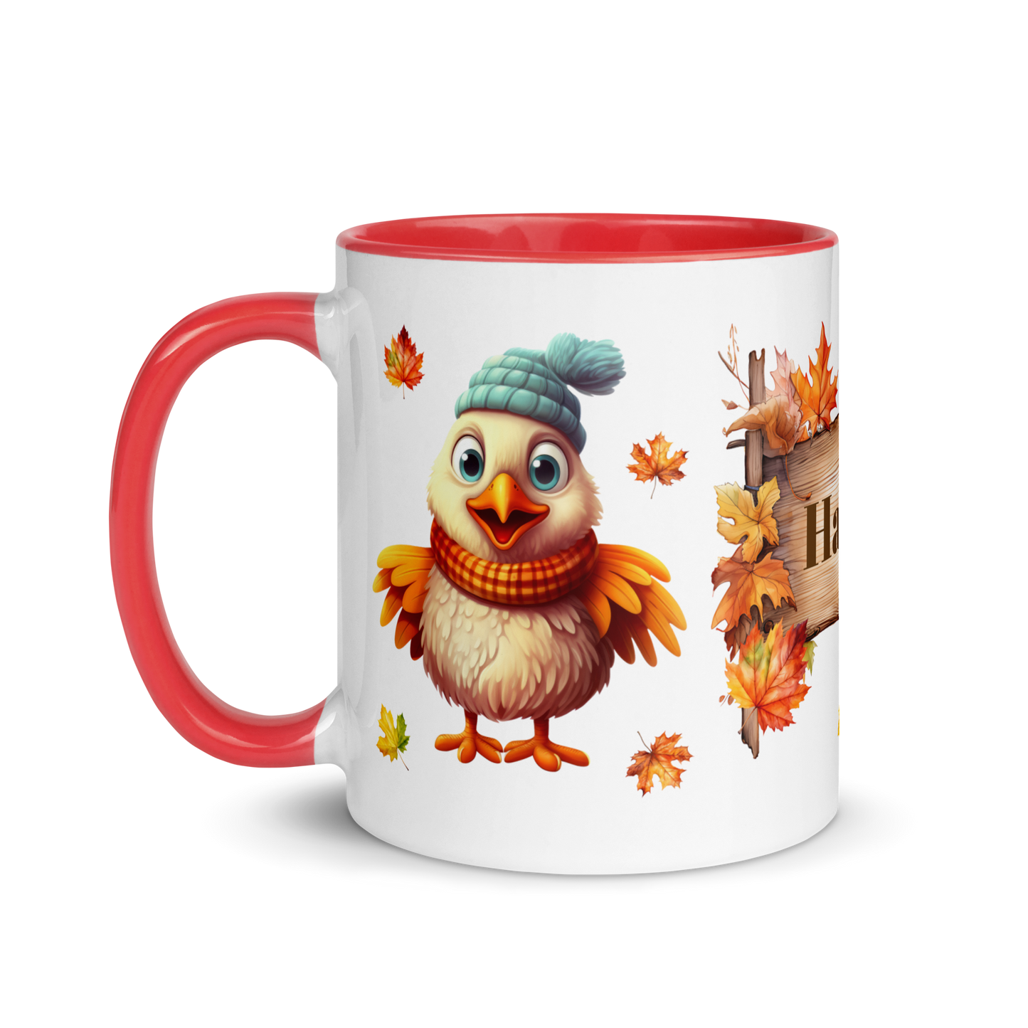 Add Your Name Coffee Mug 11oz | Personalized Autumn Fall Animal Chicken