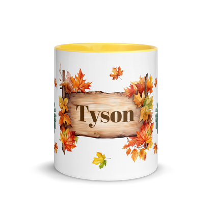 Add Your Name Coffee Mug 11oz | Personalized Autumn Fall Animal Turkey